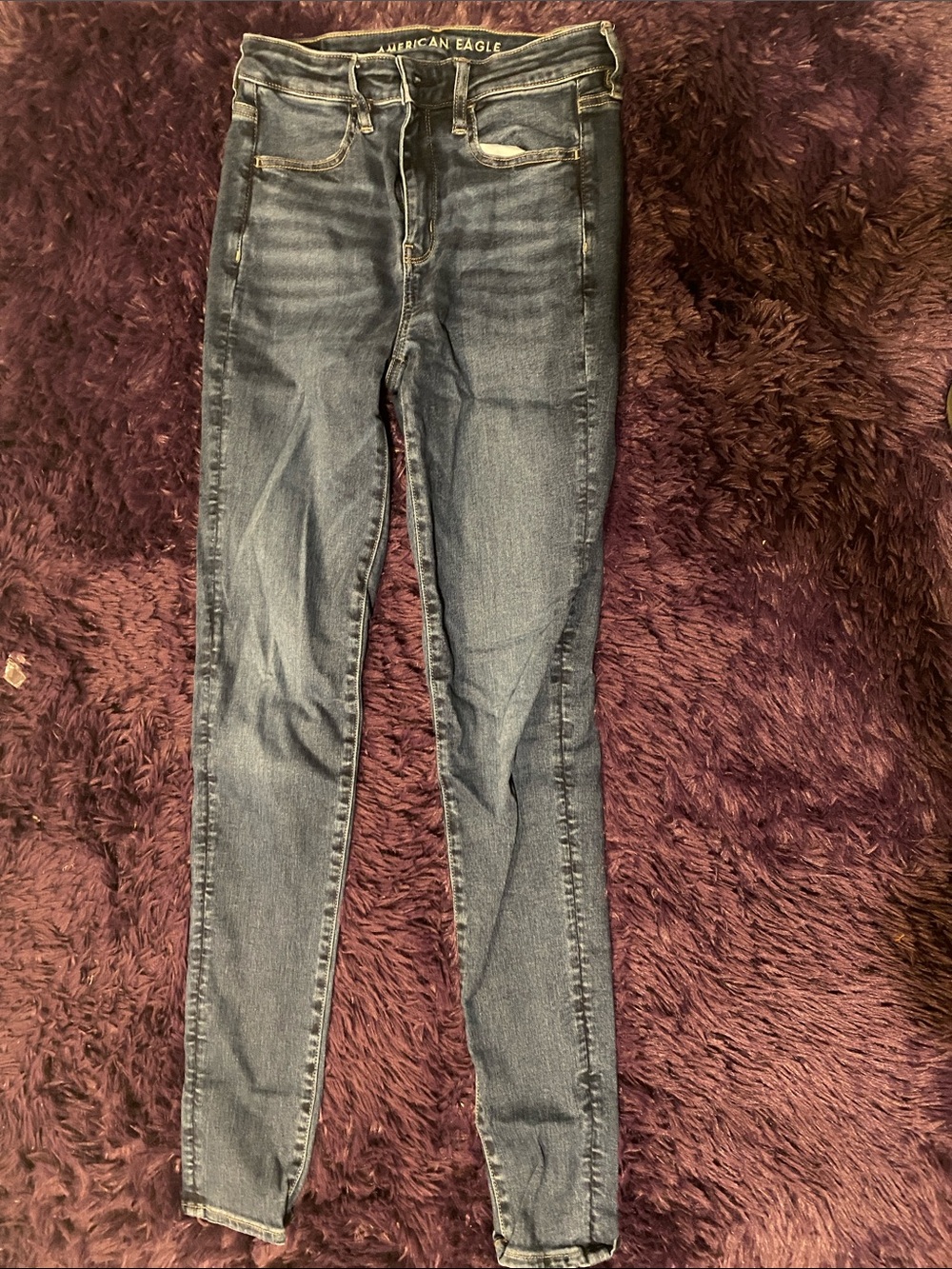 American Eagle Outfitters Women's Medium Wash Skinny Jeans